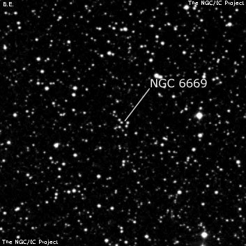NGC 6669 - группа звёзд. Описание NGC 6669:, Объект глубокого космоса в созвездии Геркулес