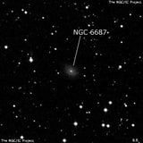 NGC 6687 - галактика. Описание NGC 6687:, Галактика в созвездии Дракон