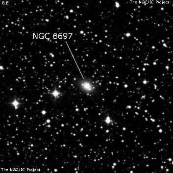 NGC 6697 - эллиптическая галактика. Описание NGC 6697:, Галактика в созвездии Геркулес