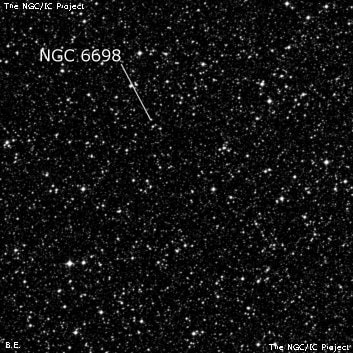 NGC 6698 - группа звёзд. Описание NGC 6698:, Рассеянное скопление в созвездии Стрелец