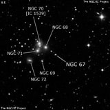NGC 67 - эллиптическая галактика. Описание NGC 67:, Галактика в созвездии Андромеда
