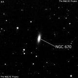 NGC 670 - линзовидная галактика. Описание NGC 670:, Галактика в созвездии Треугольник