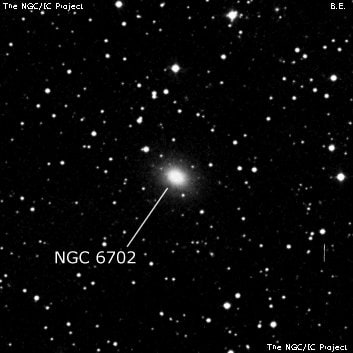 NGC 6702 - эллиптическая галактика. Описание NGC 6702:, Галактика в созвездии Лира