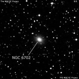 NGC 6702 - эллиптическая галактика. Описание NGC 6702:, Галактика в созвездии Лира