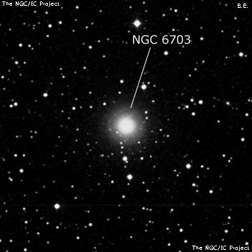NGC 6703 - галактика. Описание NGC 6703:, Галактика в созвездии Лира