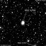 NGC 6708 - спиральная галактика. Описание NGC 6708:, Галактика в созвездии Телескоп