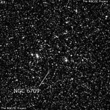 NGC 6709 - рассеянное скопление звёзд. Описание NGC 6709:, Рассеянное скопление в созвездии Орел