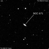 NGC 671 - галактика. Описание NGC 671:, Галактика в созвездии Овен