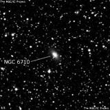 NGC 6710 - линзовидная галактика. Описание NGC 6710:, Галактика в созвездии Лира