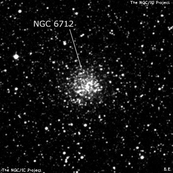 NGC 6712 - шаровое скопление звёзд. Описание NGC 6712:, Шаровое скопление в созвездии Щит