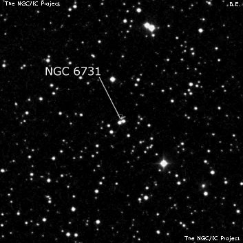 NGC 6731 - группа звёзд. Описание NGC 6731:, Двойная звезда в созвездии Лира