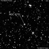 NGC 6731 - группа звёзд. Описание NGC 6731:, Двойная звезда в созвездии Лира