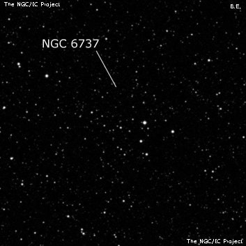 NGC 6737 - группа звёзд. Описание NGC 6737:, Рассеянное скопление в созвездии Стрелец