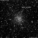 NGC 6749 - шаровое скопление звёзд. Описание NGC 6749:, Шаровое скопление в созвездии Орел