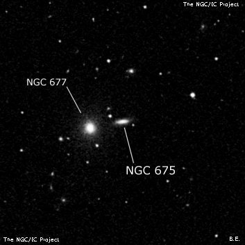 NGC 675 - спиральная галактика. Описание NGC 675:, Галактика в созвездии Овен