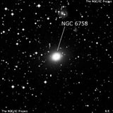 NGC 6758 - эллиптическая галактика. Описание NGC 6758:, Галактика в созвездии Телескоп