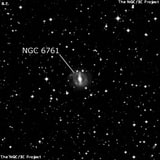 NGC 6761 - спиральная галактика с баром. Описание NGC 6761:, Галактика в созвездии Телескоп