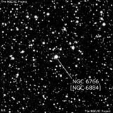 NGC 6766 - планетарная туманность. Описание NGC 6766:, Планетарная туманность в созвездии Лебедь