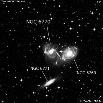 NGC 6770 - спиральная галактика с баром. Описание NGC 6770:, Галактика в созвездии Павлин