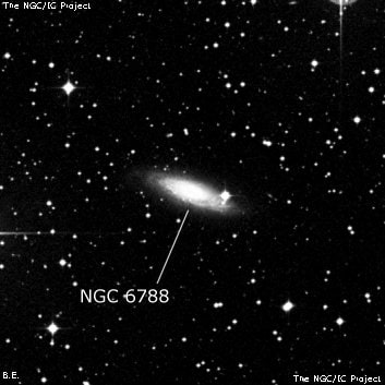 NGC 6788 - галактика. Описание NGC 6788:, Галактика в созвездии Телескоп