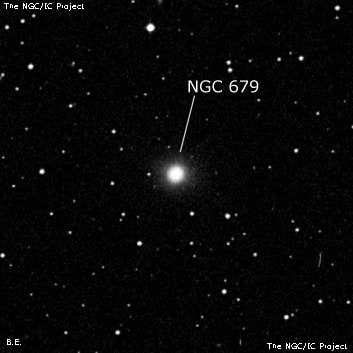 NGC 679 - галактика. Описание NGC 679:, Галактика в созвездии Андромеда