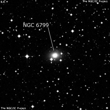 NGC 6799 - галактика. Описание NGC 6799:, Галактика в созвездии Телескоп