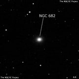 NGC 682 - галактика. Описание NGC 682:, Галактика в созвездии Кит