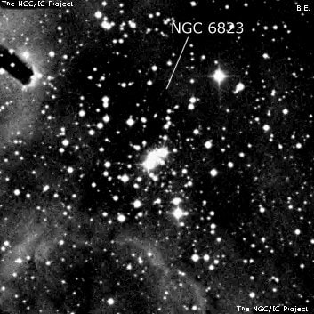 NGC 6823 - рассеянное скопление звёзд. Описание NGC 6823:, Комплекс туманностей в созвездии Лисичка