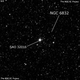 NGC 6832 - группа звёзд. Описание NGC 6832:, Рассеянное скопление в созвездии Лебедь