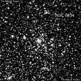 NGC 6834 - рассеянное скопление звёзд. Описание NGC 6834:, Рассеянное скопление в созвездии Лебедь