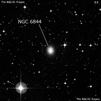 NGC 6844 - спиральная галактика. Описание NGC 6844:, Галактика в созвездии Павлин