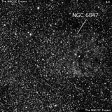 NGC 6847 - облако звёзд. Описание NGC 6847:, Комплекс туманностей в созвездии Лебедь