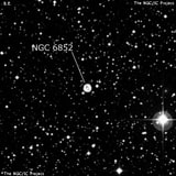 NGC 6852 - планетарная туманность. Описание NGC 6852:, Планетарная туманность в созвездии Орел