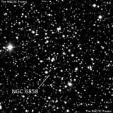 NGC 6858 - группа звёзд. Описание NGC 6858:, Рассеянное скопление в созвездии Орел