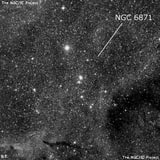 NGC 6871 - рассеянное скопление звёзд. Описание NGC 6871:, Рассеянное скопление в созвездии Лебедь