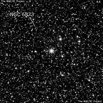 NGC 6873 - группа звёзд. Описание NGC 6873:, Рассеянное скопление в созвездии Стрела