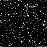 NGC 6879 - планетарная туманность. Описание NGC 6879:, Планетарная туманность в созвездии Стрела