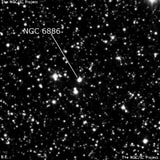 NGC 6886 - планетарная туманность. Описание NGC 6886:, Планетарная туманность в созвездии Стрела