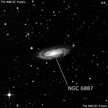 NGC 6887 - галактика. Описание NGC 6887:, Галактика в созвездии Телескоп