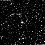 NGC 6891 - планетарная туманность. Описание NGC 6891:, Планетарная туманность в созвездии Дельфин