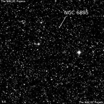 NGC 6895 - группа звёзд. Описание NGC 6895:, Рассеянное скопление в созвездии Лебедь