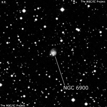 NGC 6900 - спиральная галактика. Описание NGC 6900:, Галактика в созвездии Орел
