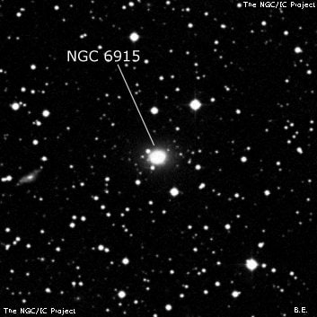 NGC 6915 - галактика. Описание NGC 6915:, Галактика в созвездии Орел