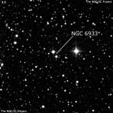 NGC 6933 - две звезды. Описание NGC 6933:, Двойная звезда в созвездии Дельфин