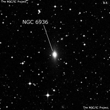 NGC 6936 - галактика. Описание NGC 6936:, Галактика в созвездии Козерог