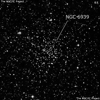 NGC 6939 - рассеянное скопление звёзд. Описание NGC 6939:, Рассеянное скопление в созвездии Цефей