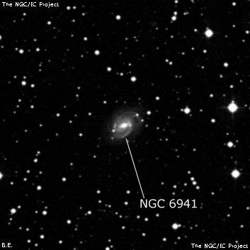 NGC 6941 - спиральная галактика. Описание NGC 6941:, Галактика в созвездии Орел