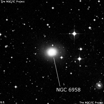 NGC 6958 - галактика. Описание NGC 6958:, Галактика в созвездии Микроскоп