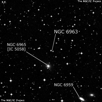 NGC 6963 - две звезды. Описание NGC 6963:, Двойная звезда в созвездии Водолей