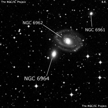 NGC 6964 - эллиптическая галактика. Описание NGC 6964:, Галактика в созвездии Водолей